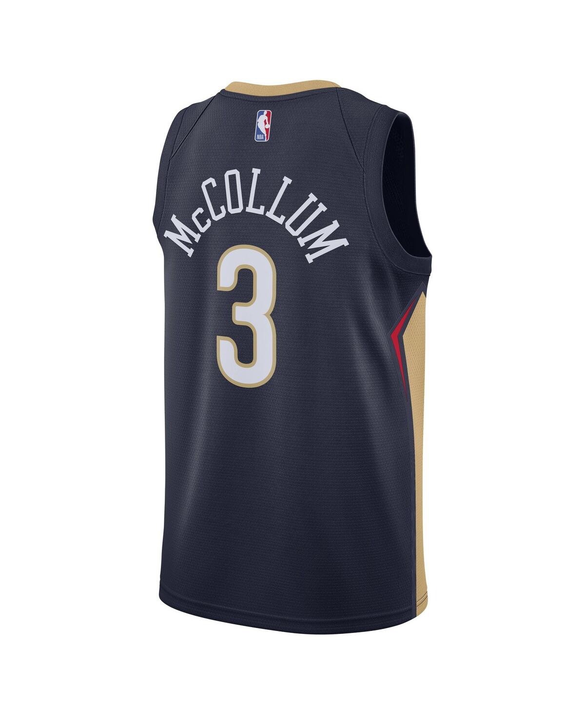 Men's and Women's Nike C.j. McCollumNew Orleans Pelicans 2021/22 Swingman Jersey - Icon Edition - Navy