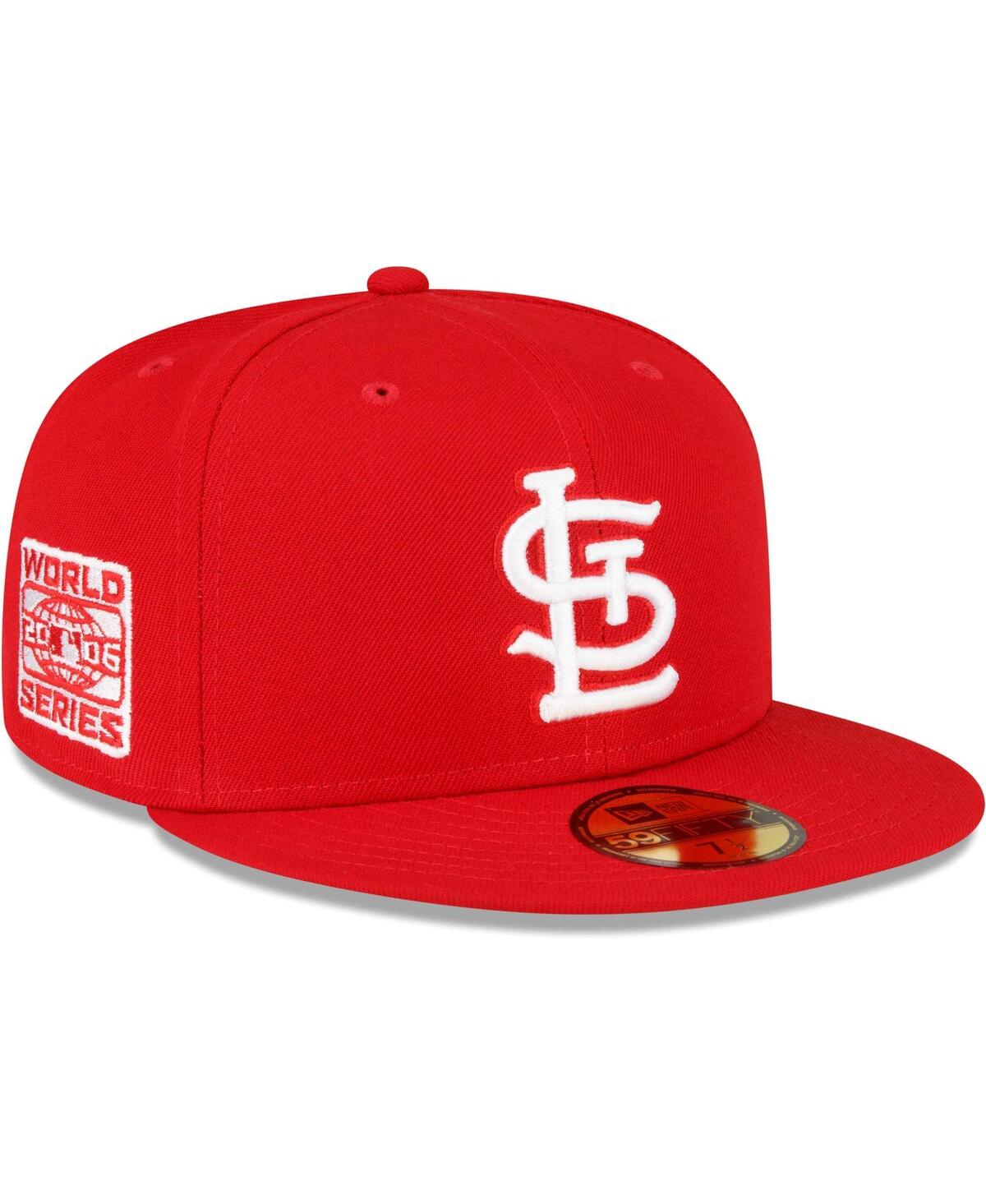 NEW ERA MEN'S NEW ERA RED ST. LOUIS CARDINALS SIDEPATCH 59FIFTY FITTED HAT