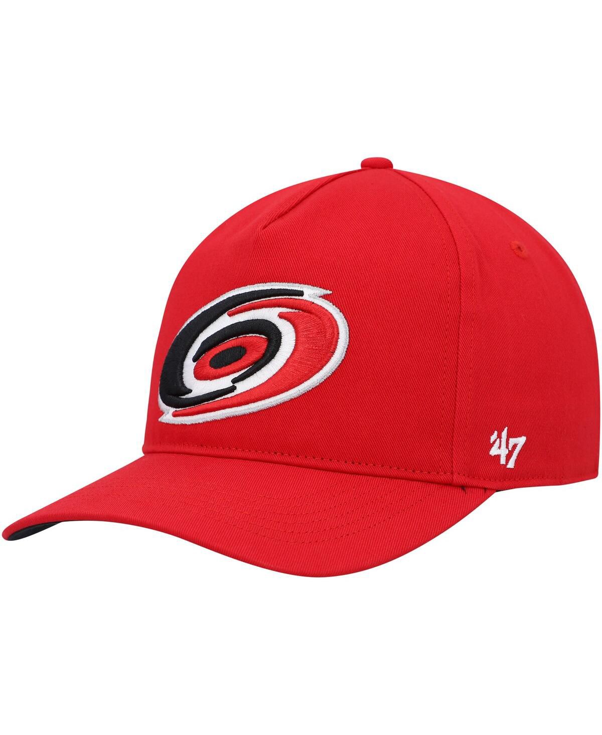 Мужская красная бейсболка Carolina Hurricanes Primary Hitch Snapback