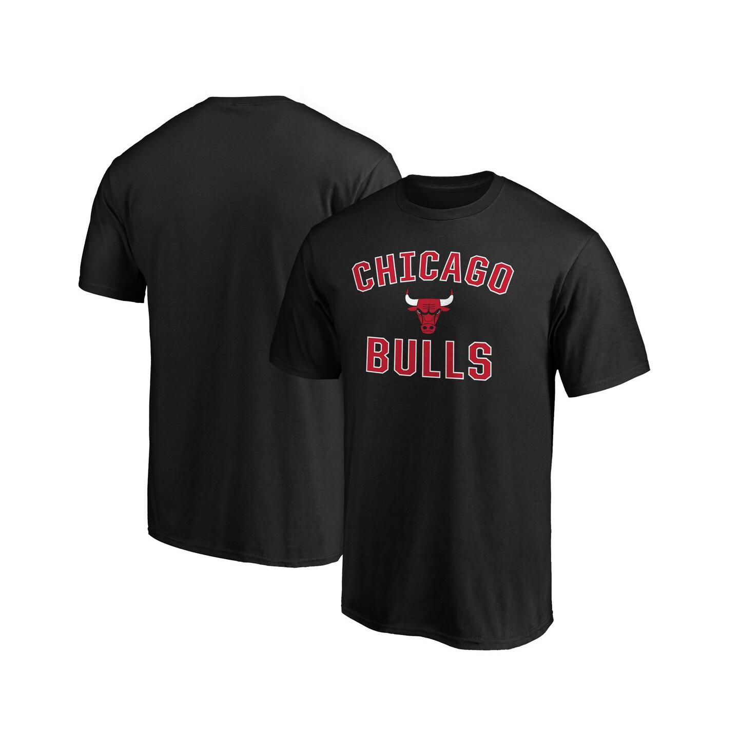 Мужская футболка Fanatics Black Chicago Bulls Victory Arch — фото 1