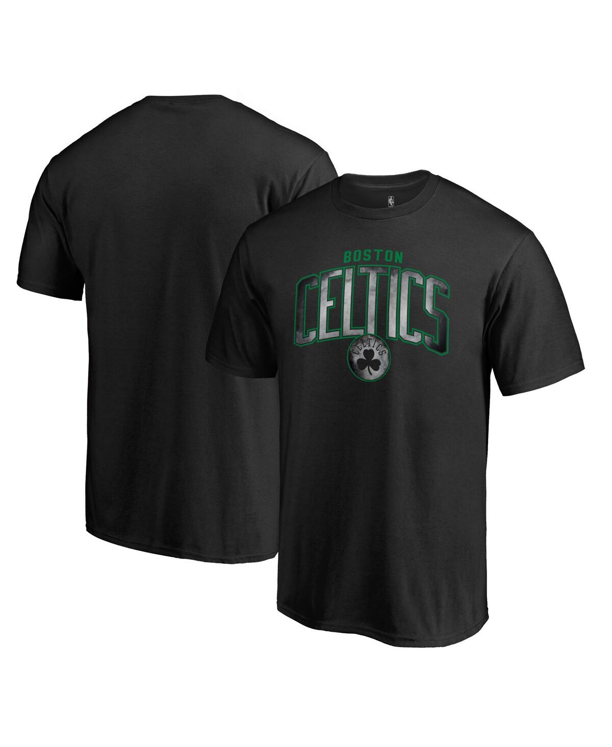 Fanatics Branded Black Boston Celtics Arch Smoke T-shirt In Black