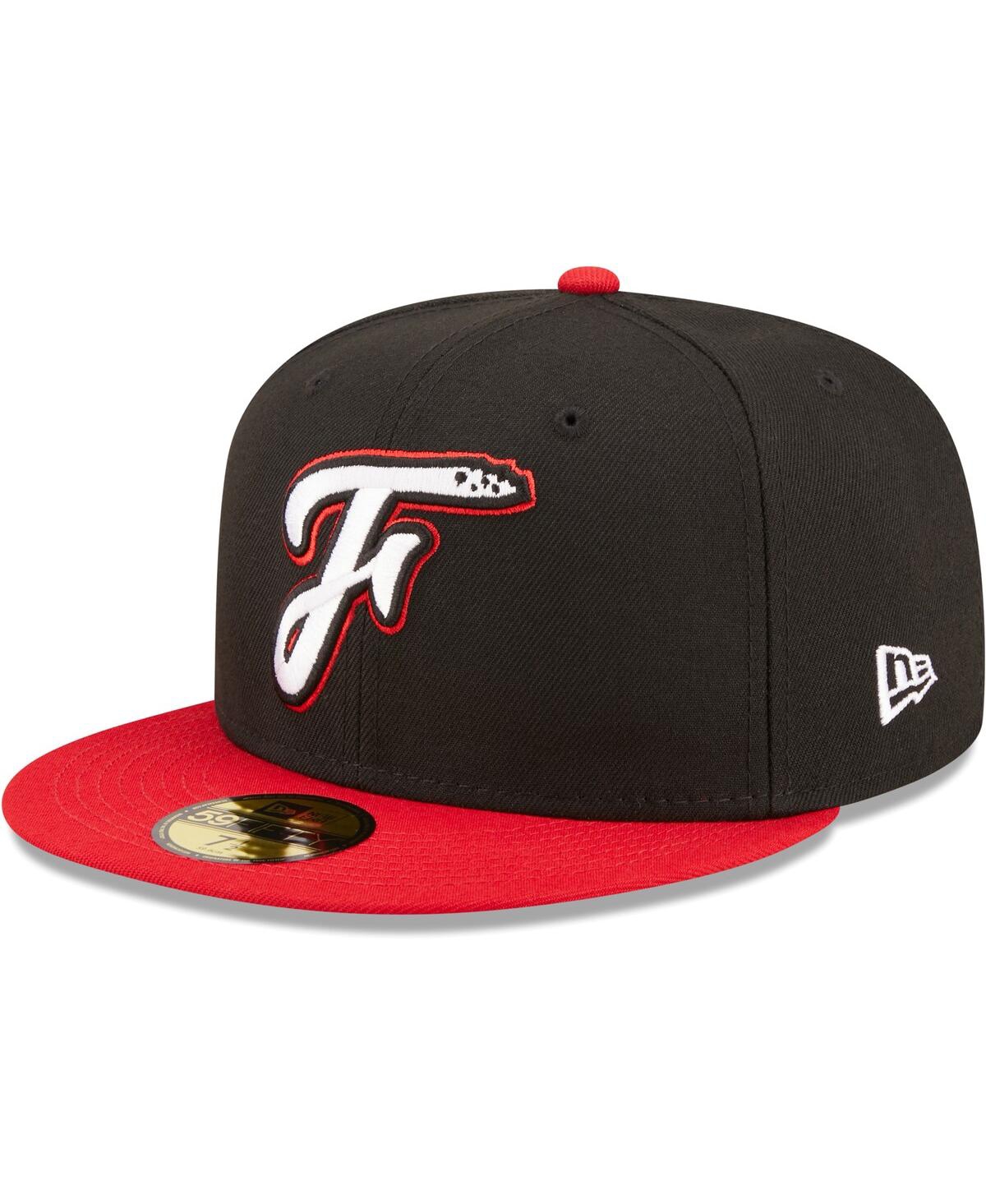 Men's New EraFayetteville Woodpeckers Authentic Collection 59FIFTY Fitted Hat - Black