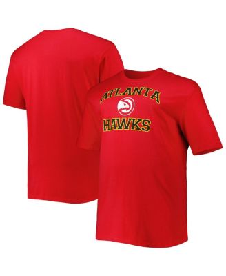Men's Red Atlanta Hawks Big and Tall Heart and Soul T-shirt