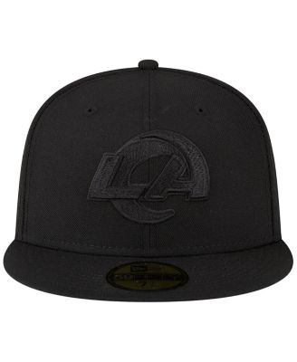 New Era Men's Los Angeles Rams Black On Black 59FIFTY Fitted Hat - Macy's