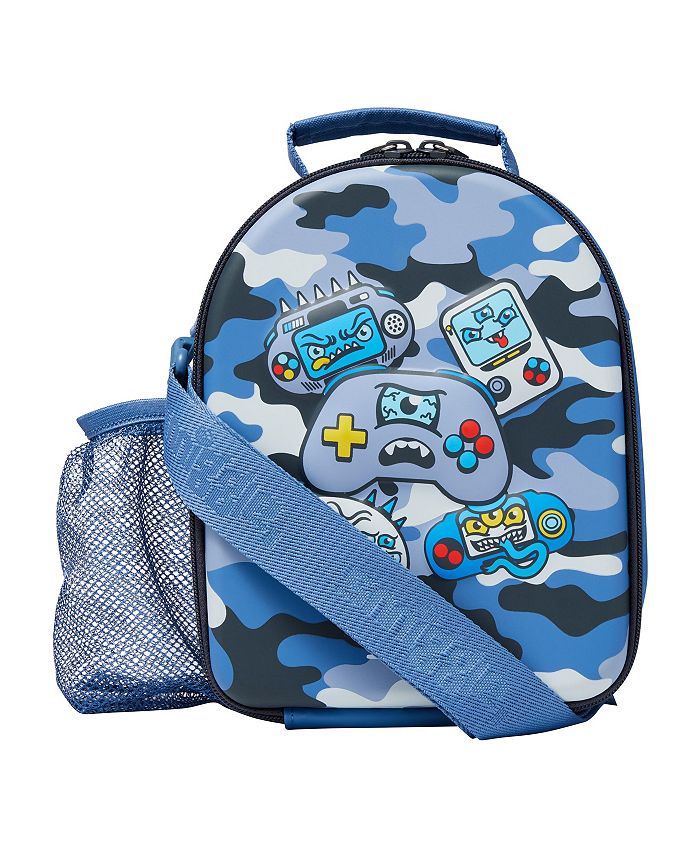Smiggle Big Boys Hard Top Curve Away Lunch Box - Blue - Size