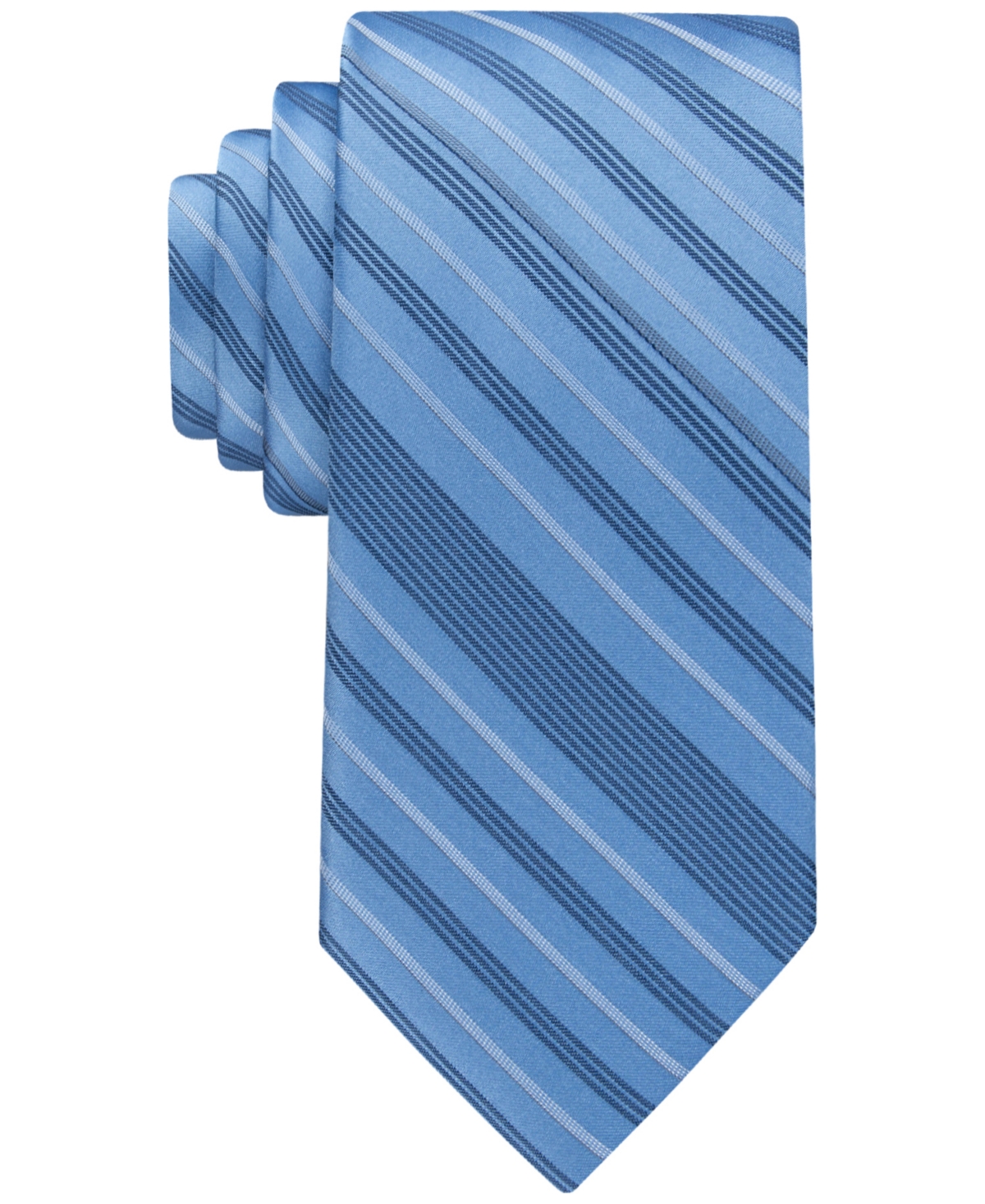 Calvin Klein Men's Linear Stripe Tie In Light Blue