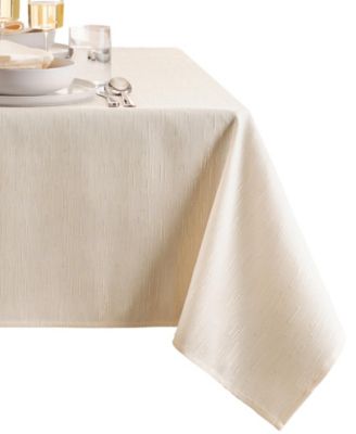 Continental Solid Texture Water and Stain Resistant Tablecloth, 60" x 84"