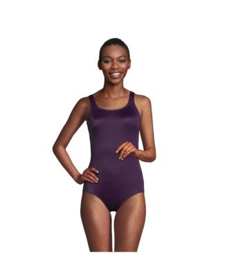 Petite Chlorine Resistant Soft Cup Tugless Sporty One Piece Swimsuit