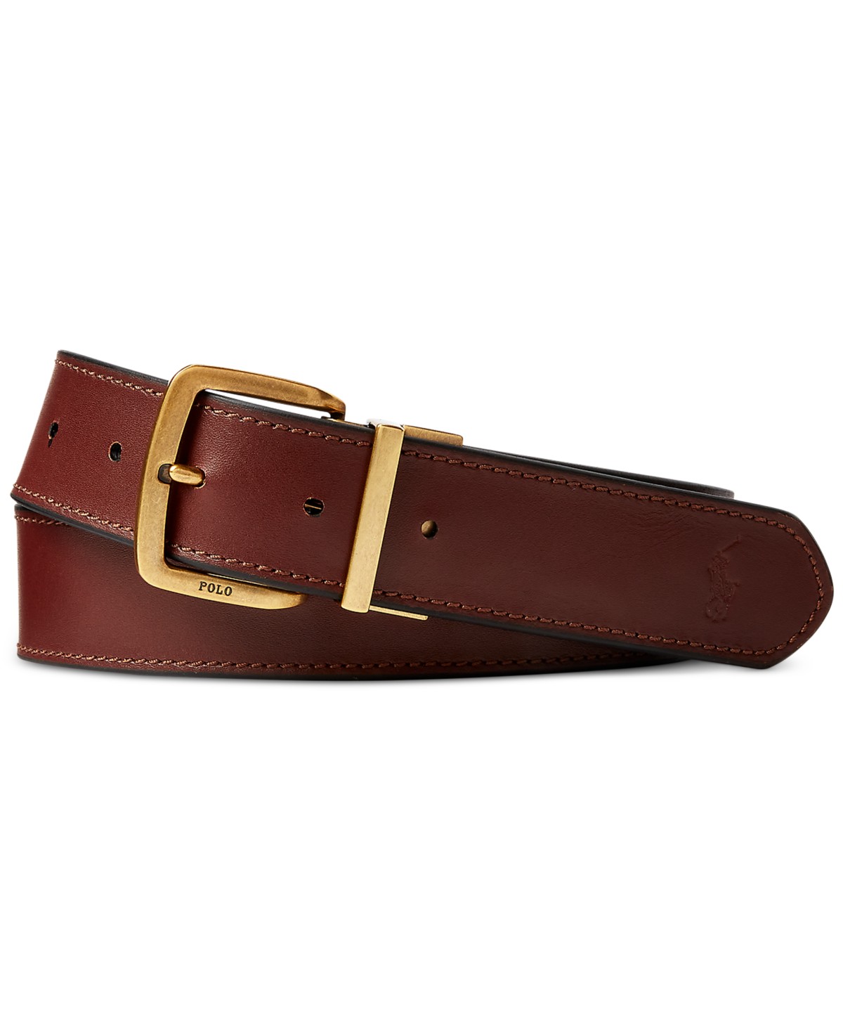 Мужские Polo Ralph Lauren Men's Reversible Leather Belt — фото 1