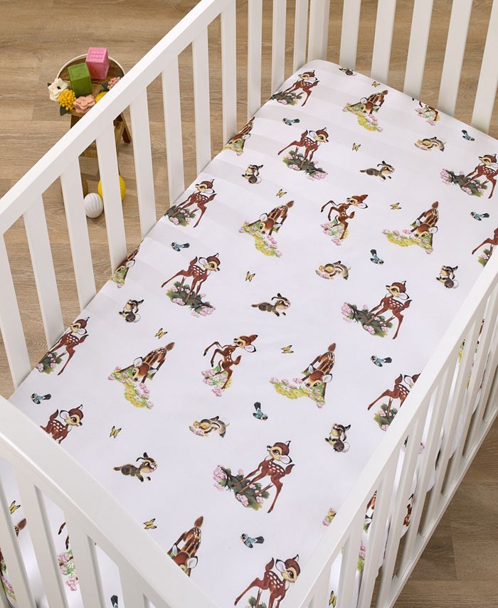 Disney VintageLike Bambi Fitted Sheet, Crib Macy's