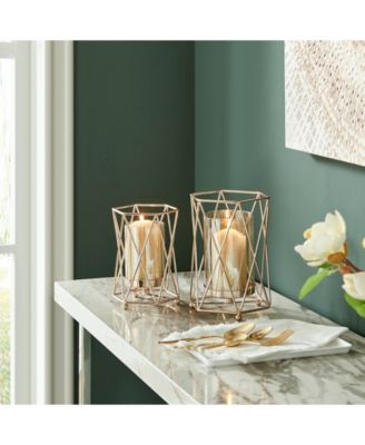 Prism Warm Hurricane 2-Piece Candle Holders Set