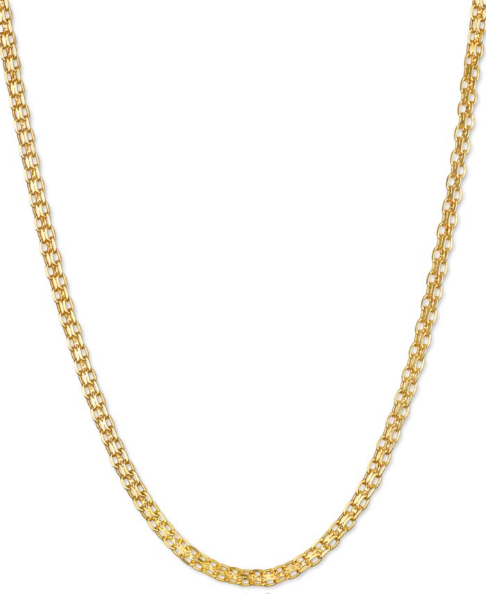 Bismark Link Chain Necklace (1-1/2mm) Collection in 14k Gold