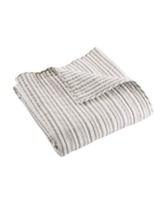 Tobago Stripe Reversible Quilted Throw, 50" x 60"
