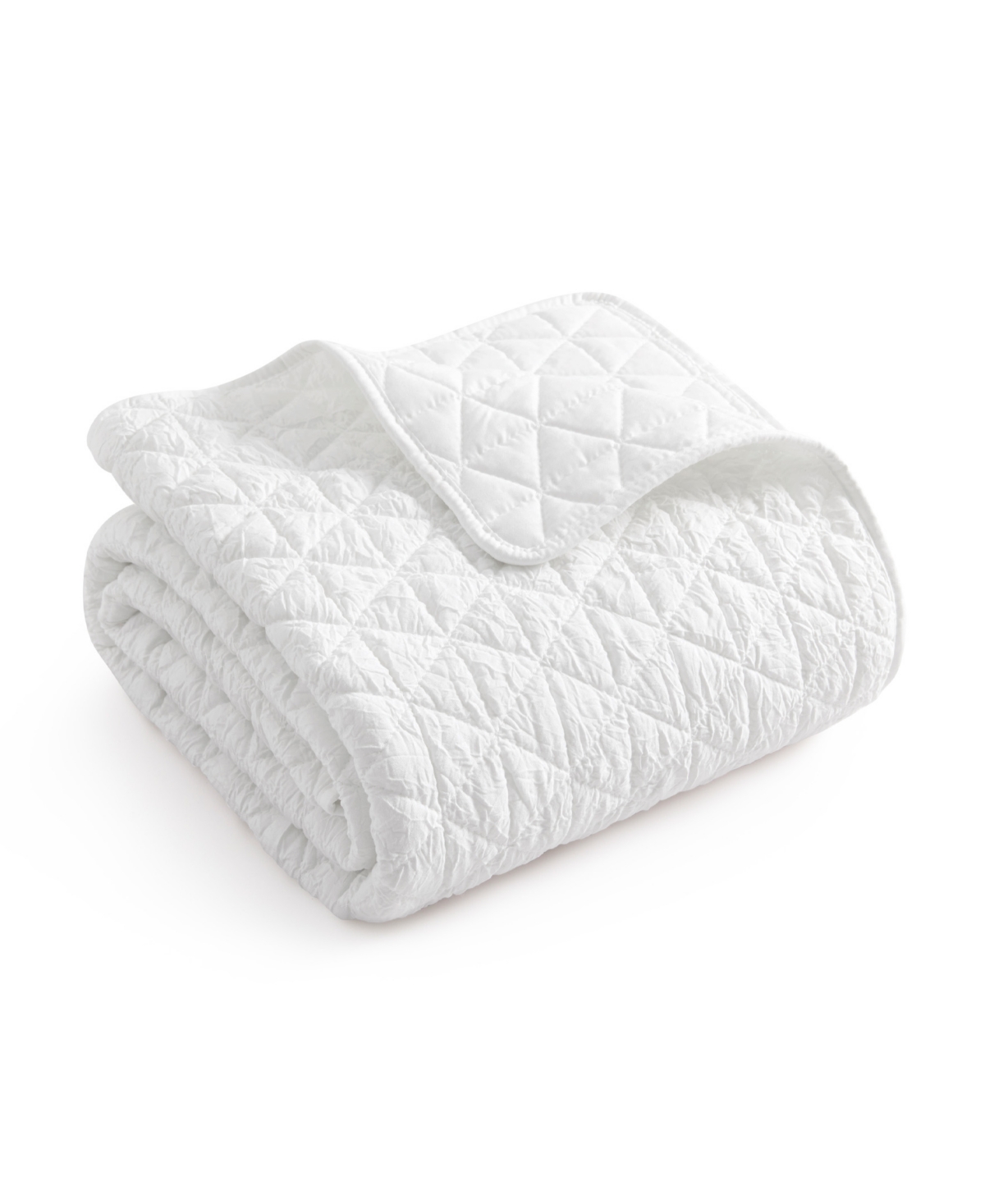 Levtex Homthreads Rowan Reversible Quilted Throw, 50" X 60" In White
