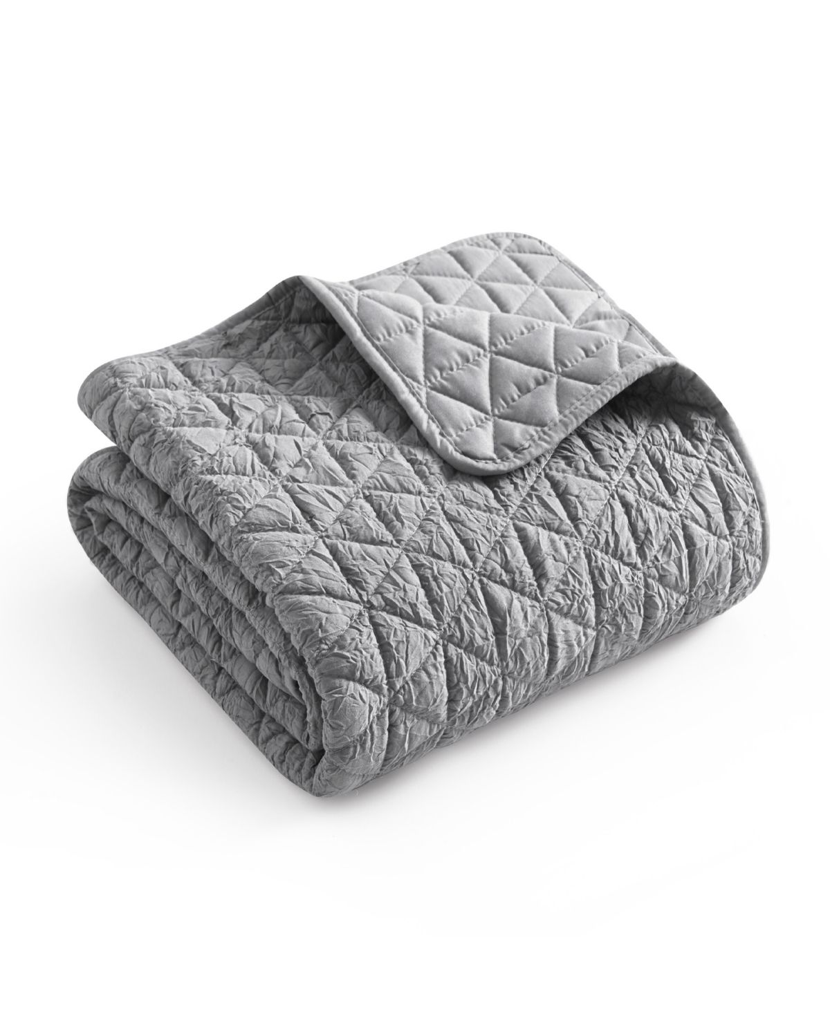 Levtex Homthreads Rowan Reversible Quilted Throw, 50" X 60" In Gray