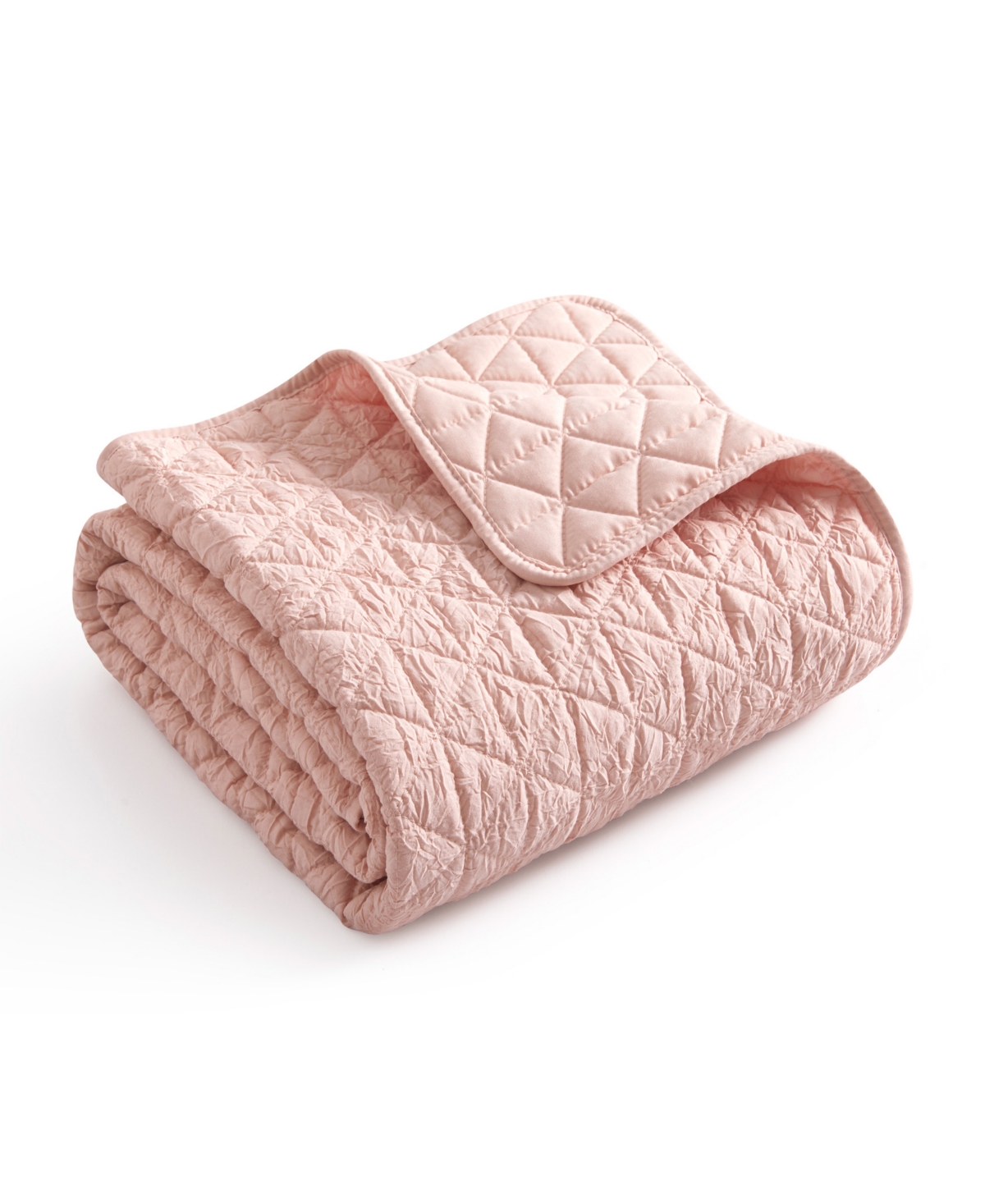 Levtex Homthreads Rowan Reversible Quilted Throw, 50" X 60" In Pink