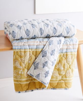 Tamiya Moroccan Inspired Reversible Quilted Throw, 50" x 60"