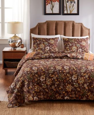 Audrey Floral Print 2 Piece Quilt Set, Twin/Twin XL