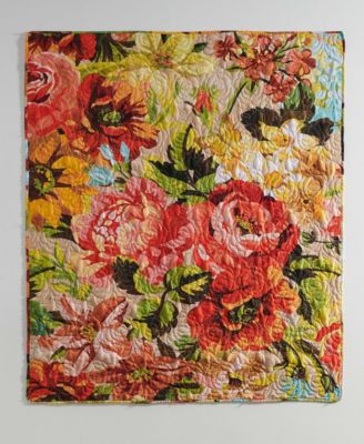Senna Boho Floral Quilted Throw, 50" x 60"