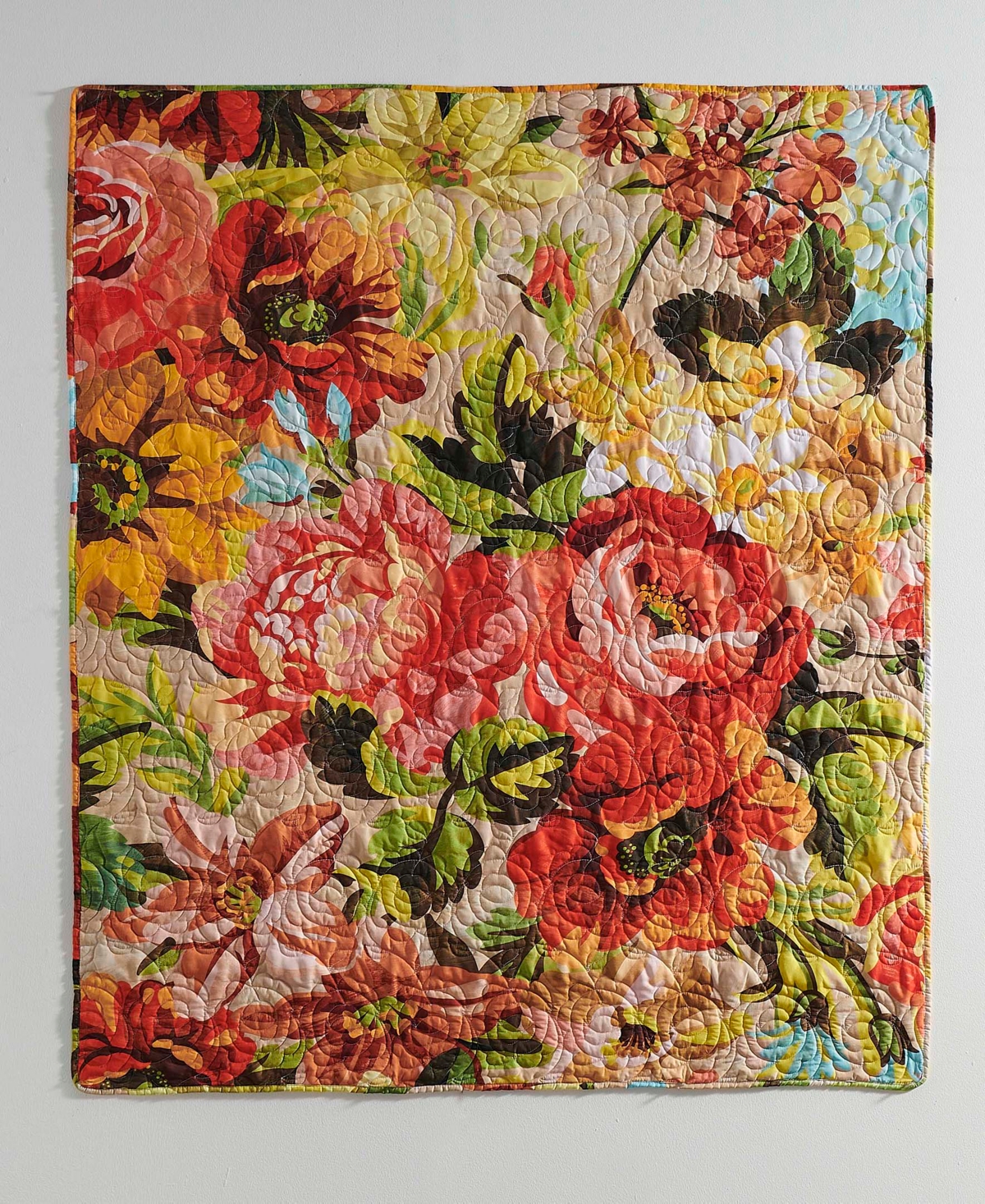 Greenland Home Fashions Senna Boho Floral Quilted Throw, 50" x 60"