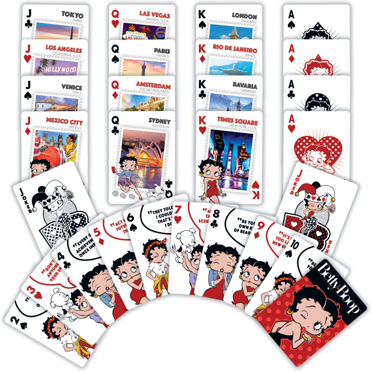 Детская игрушка MasterPieces Puzzles Betty Boop Playing Cards 54-Card Deck, Ages 14+, цвет: Разноцветный — фото 3