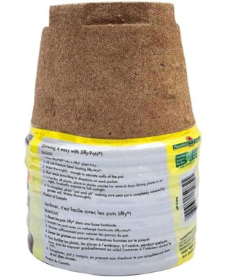 Jiffy Seed Starting Growing Plant Pots, 5in Round - 6 pack
