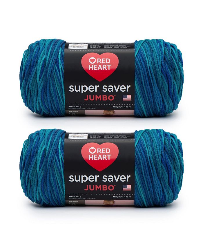 Red Heart Super Saver Yarn-White, Multipack Of 2 