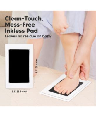 2pk Inkless Ink Pad for Baby Hand and Footprint Kit, Clean Touch Dog Paw, Dog Nose Print Kit, Baby & Pet Safe