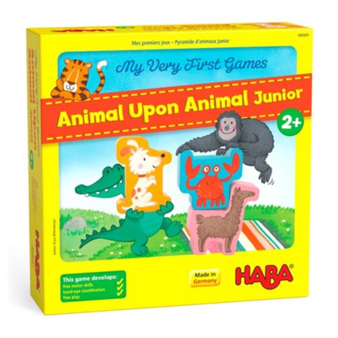 Детская настольная игра Haba Animal Upon Animal Junior 3-in-1 Stacking Board Game, Ages 2+