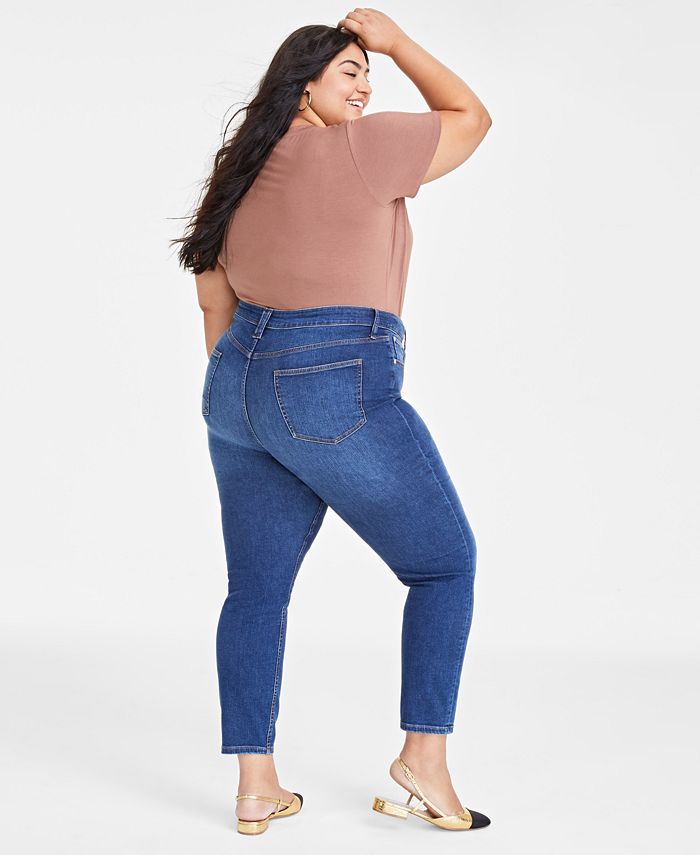 On 34th Trendy Plus Size High-Rise Skinny Jeans, Regular and Short ...