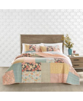 Charter Club Harvest Patchwork Reversible Quilts, Exclusively at Macy’s