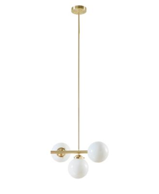 Aurelia 3-Light Chandelier with Frosted Glass Globe Bulbs