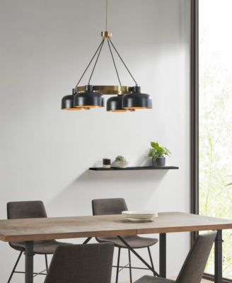 Abbott 4-Light Metal Shade Chandelier