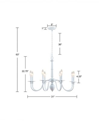 Amelia 8-Light Traditional Metal Chandelier