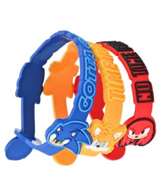 Kids Unisex Sega Sonic the Hedgehog Blue Silicone Strap Watch 35.5mm Set