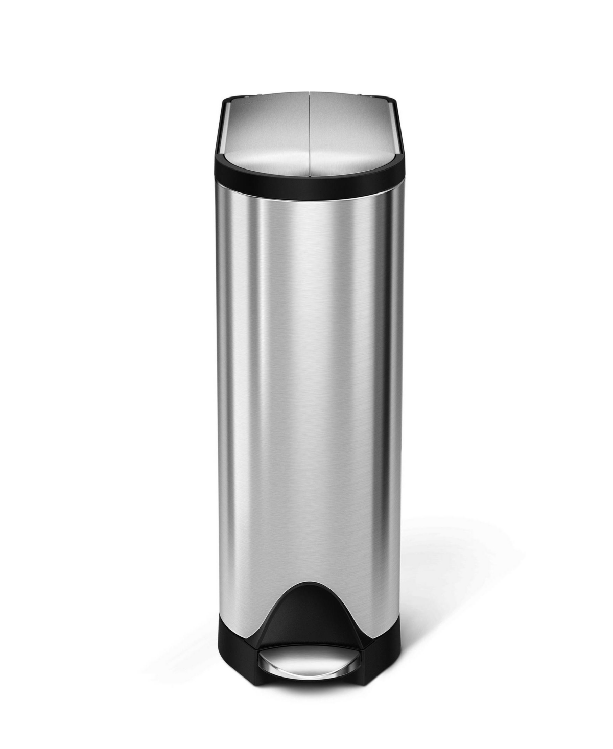 18 Litre Butterfly Step Can - Brushed Stainless Steel
