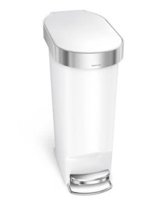 40 Liter Plastic Slim Liner Rim Kitchen Trash Can