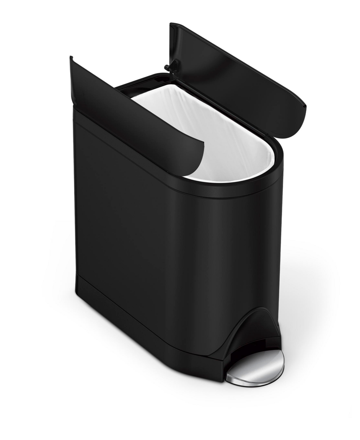 Shop Simplehuman 10 Litre Butterfly Step Can In Matte Black