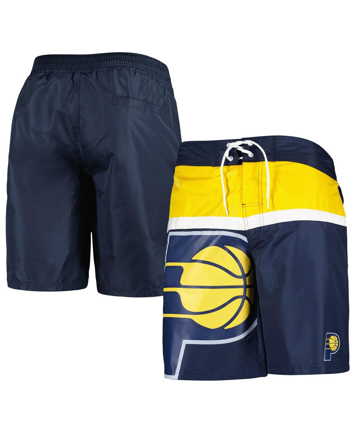 G-iii Sports By Carl Banks Men's  Navy Indiana Pacers Sea Wind Swim Trunks