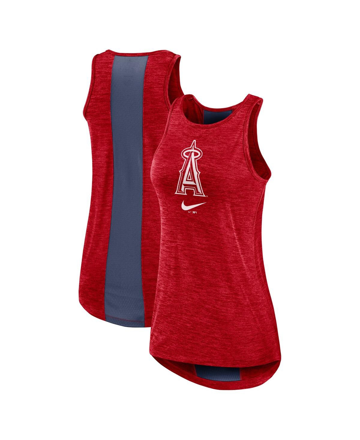 Women's Nike Red Los Angeles Angels Right Mix High Neck Tank Top - Red