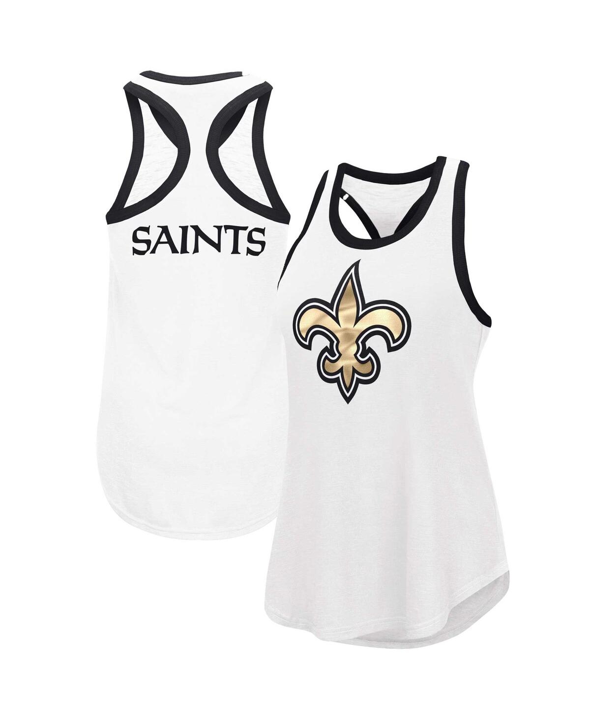 Women's G-iii 4Her by Carl Banks White New Orleans Saints Tater Tank Top - White