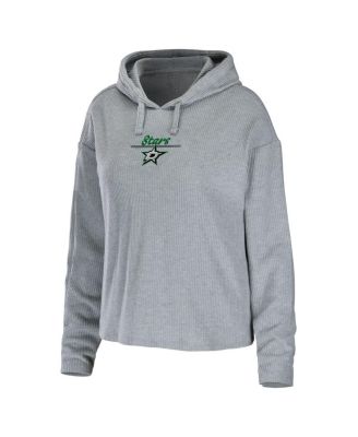 Women's Heather Gray Dallas Stars Logo Pullover Hoodie and Pants Sleep Set
