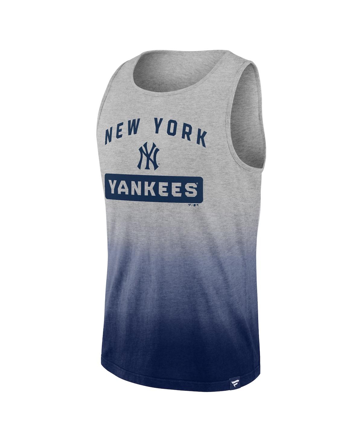 Shop Fanatics Men's  Gray, Navy New York Yankees Our Year Tank Top In Gray,navy