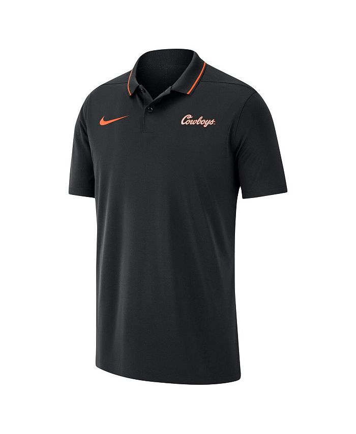 Nike Men's Black Oklahoma State Cowboys Coaches Performance Polo Shirt ...