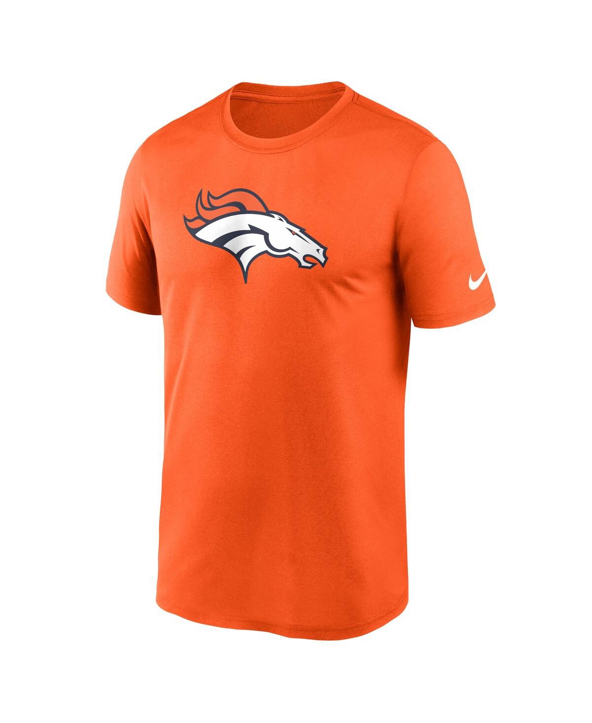 Shop Nike Men's  Orange Denver Broncos Legend Logo Performance T-shirt