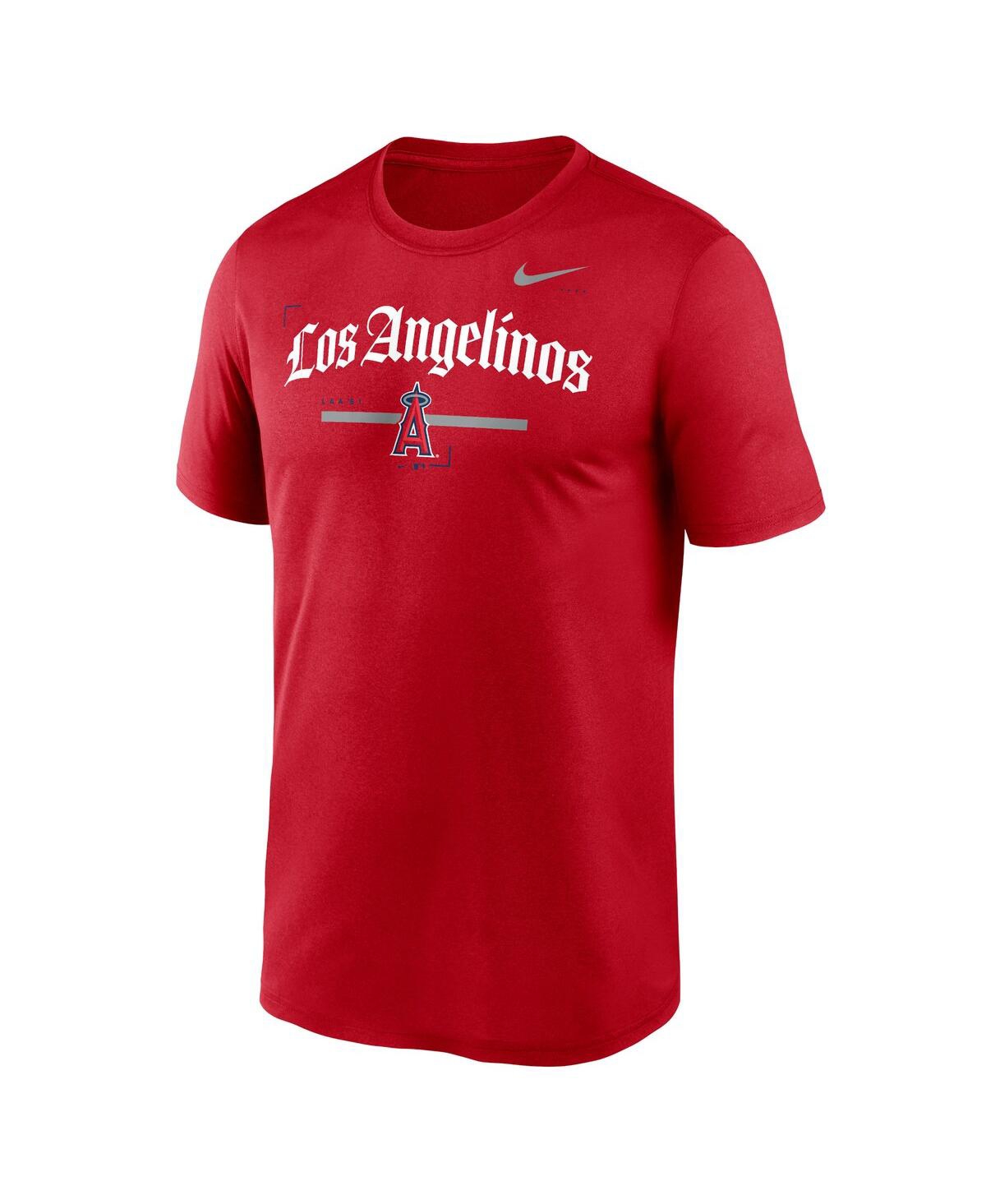 Shop Nike Men's  Red Los Angeles Angels Local Legend T-shirt