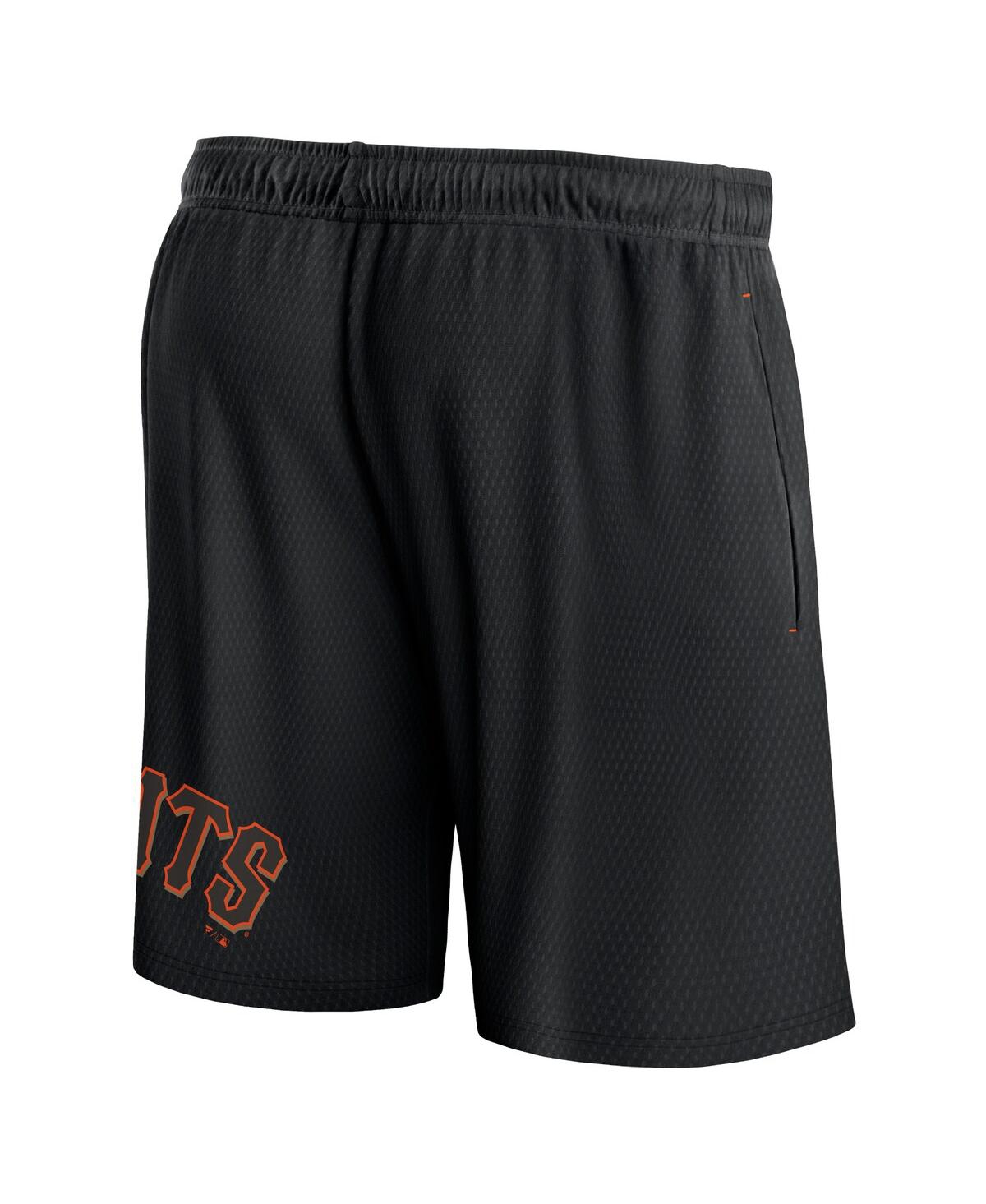 Shop Fanatics Men's  Black San Francisco Giants Clincher Mesh Shorts