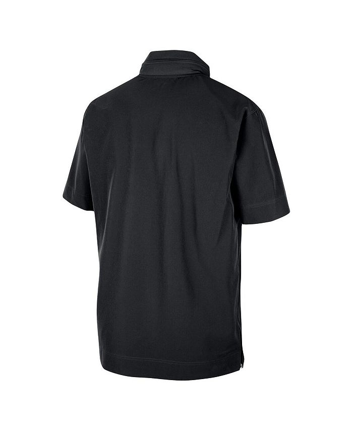 Nike Men's Black Iowa Hawkeyes Coaches Quarter-Zip Short Sleeve Jacket ...