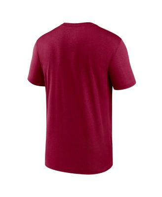 Men's Burgundy Washington Commanders Horizontal Lockup Legend T-shirt