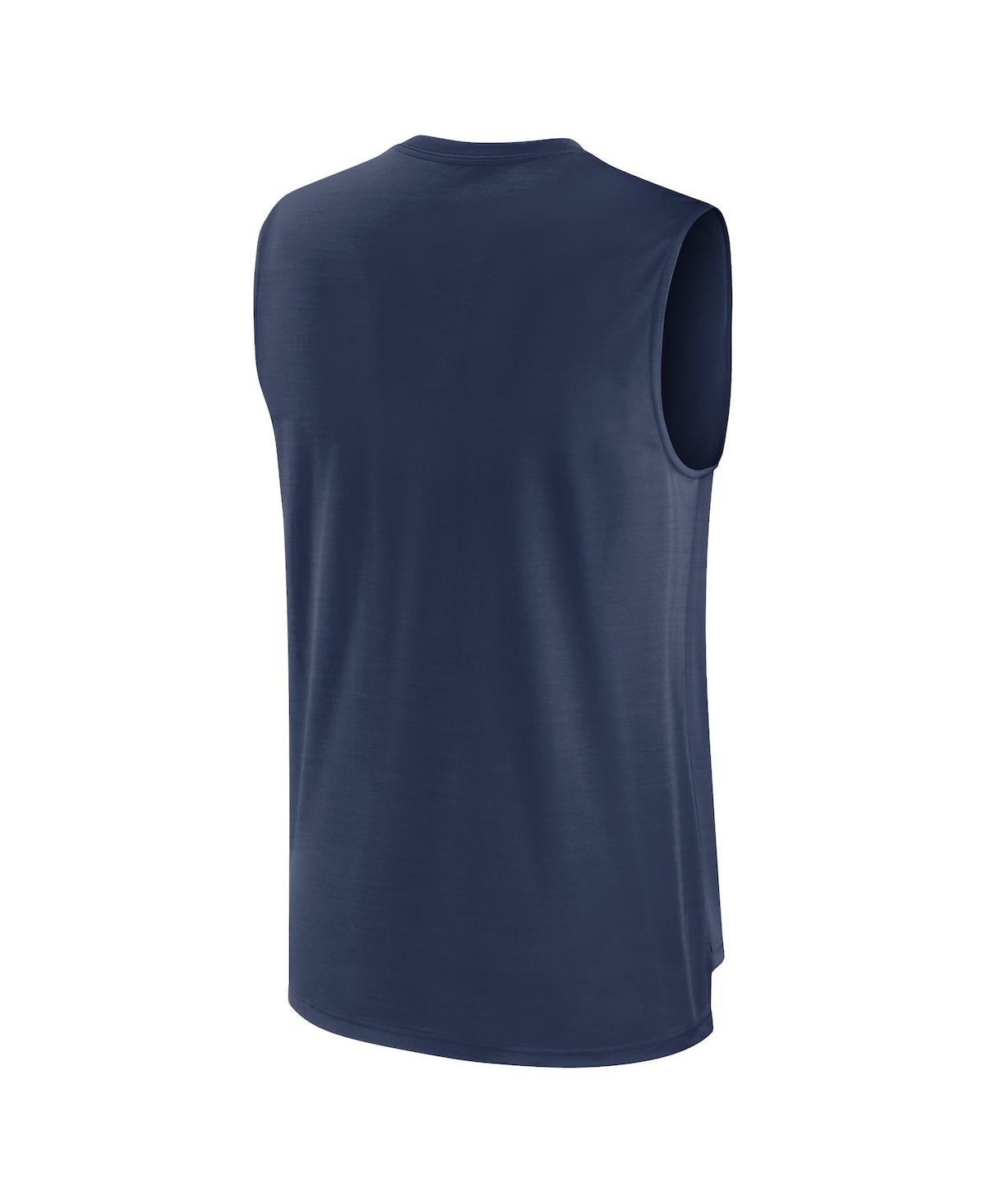Shop Nike Men's  Navy Milwaukee Brewers Exceed Performance Tank Top